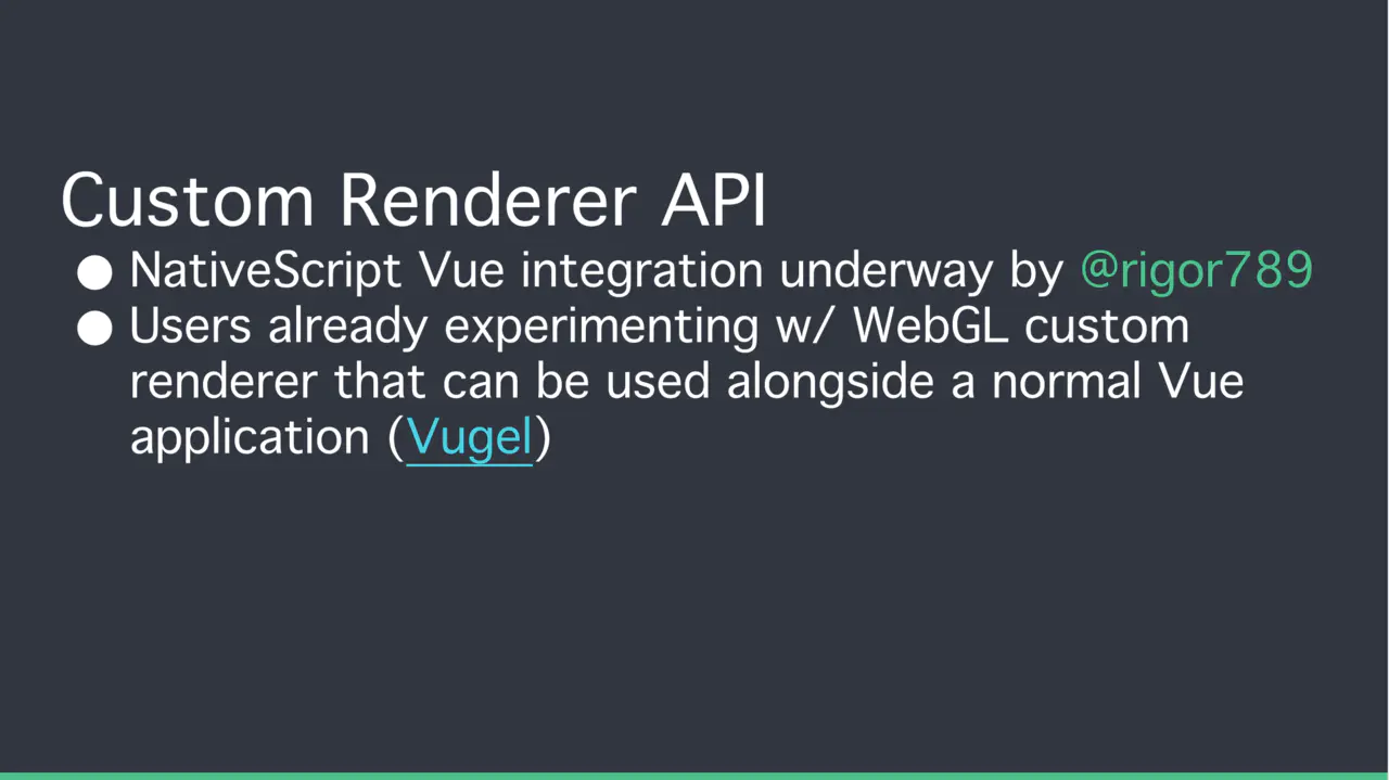 Custom Renderer API